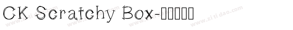CK Scratchy Box字体转换